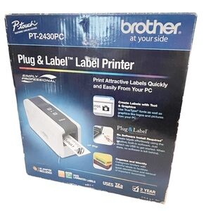 Brother P-Touch PT-2430PC‎ Label Thermal Printer Complete Maker New Open Box